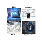 Lavadora LG wd12mvc5s6, 4 funcionalidades que dan beneficio al lavar